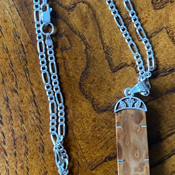 Silver Pharaonic/Ivory Pendant - Picture 10 of 14